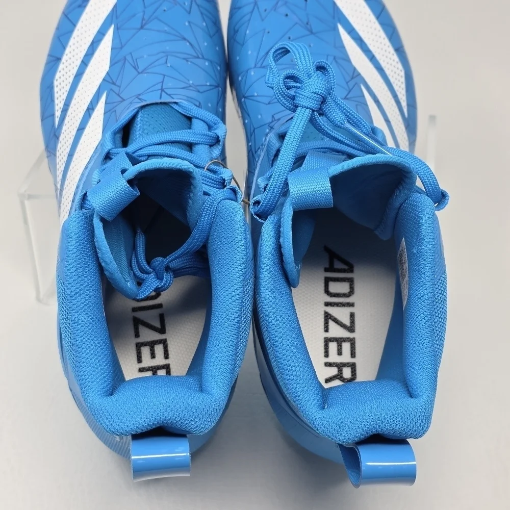 adidas ADIZERO Chaos Football Cleats Lineman Cleats Solar Blue Mens Size 8.5 New